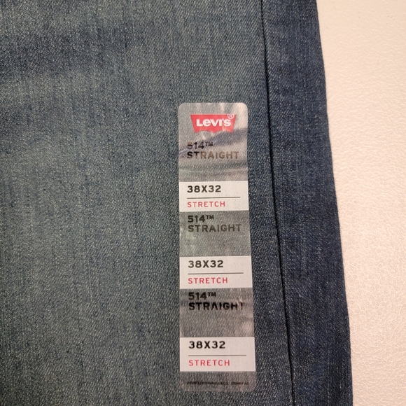 Levi's 514 Straight Fit Stretch Jeans Size 38W X 32L - Picture 4 of 5